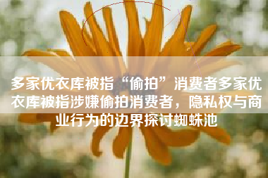 多家优衣库被指“偷拍”消费者多家优衣库被指涉嫌偷拍消费者，隐私权与商业行为的边界探讨蜘蛛池