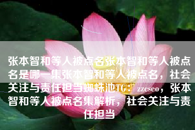 张本智和等人被点名张本智和等人被点名是哪一集张本智和等人被点名，社会关注与责任担当蜘蛛池TG：zzcseo，张本智和等人被点名集解析，社会关注与责任担当