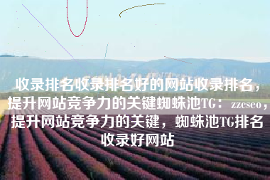 收录排名收录排名好的网站收录排名,提升网站竞争力的关键蜘蛛池TG:zzcseo,提升网站竞争力的关键,蜘蛛池TG排名收录好网站 收录排名收录排名好的网站收录排名,提升网站竞争力的关键蜘蛛池TG:zzcseo,提升网站竞争力的关键,蜘蛛池TG排名收录好网站