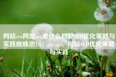网站seo网站seo是什么网站SEO优化策略与实践蜘蛛池TG:zzcseo,网站SEO优化策略与实践 网站seo网站seo是什么网站SEO优化策略与实践蜘蛛池TG:zzcseo,网站SEO优化策略与实践