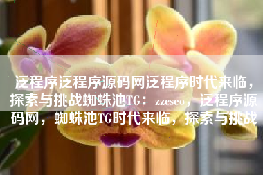 泛程序泛程序源码网泛程序时代来临,探索与挑战蜘蛛池TG:zzcseo,泛程序源码网,蜘蛛池TG时代来临,探索与挑战 泛程序泛程序源码网泛程序时代来临,探索与挑战蜘蛛池TG:zzcseo,泛程序源码网,蜘蛛池TG时代来临,探索与挑战