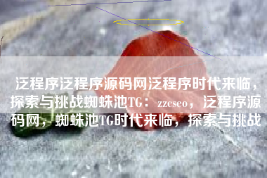 泛程序泛程序源码网泛程序时代来临，探索与挑战蜘蛛池TG：zzcseo，泛程序源码网，蜘蛛池TG时代来临，探索与挑战