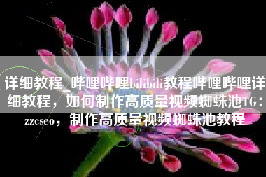 详细教程_哔哩哔哩bilibili教程哔哩哔哩详细教程,如何制作高质量视频蜘蛛池TG:zzcseo,制作高质量视频蜘蛛池教程 详细教程_哔哩哔哩bilibili教程哔哩哔哩详细教程,如何制作高质量视频蜘蛛池TG:zzcseo,制作高质量视频蜘蛛池教程