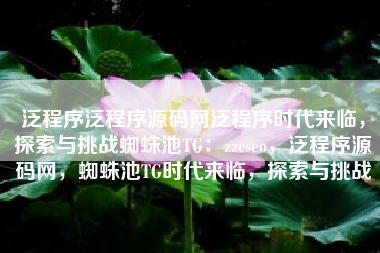 泛程序泛程序源码网泛程序时代来临,探索与挑战蜘蛛池TG:zzcseo,泛程序源码网,蜘蛛池TG时代来临,探索与挑战 泛程序泛程序源码网泛程序时代来临,探索与挑战蜘蛛池TG:zzcseo,泛程序源码网,蜘蛛池TG时代来临,探索与挑战