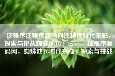 泛程序泛程序源码网泛程序时代来临,探索与挑战蜘蛛池TG:zzcseo,泛程序源码网,蜘蛛池TG时代来临,探索与挑战 泛程序泛程序源码网泛程序时代来临,探索与挑战蜘蛛池TG:zzcseo,泛程序源码网,蜘蛛池TG时代来临,探索与挑战