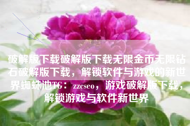 破解版下载破解版下载无限金币无限钻石破解版下载，解锁软件与游戏的新世界蜘蛛池TG：zzcseo，游戏破解版下载，解锁游戏与软件新世界