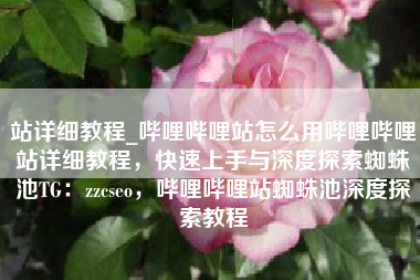 站详细教程_哔哩哔哩站怎么用哔哩哔哩站详细教程,快速上手与深度探索蜘蛛池TG:zzcseo,哔哩哔哩站蜘蛛池深度探索教程 站详细教程_哔哩哔哩站怎么用哔哩哔哩站详细教程,快速上手与深度探索蜘蛛池TG:zzcseo,哔哩哔哩站蜘蛛池深度探索教程