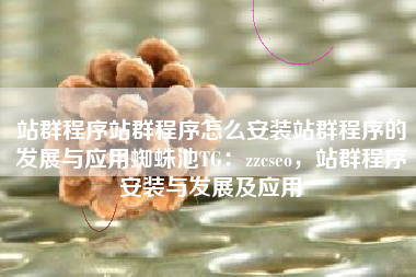 站群程序站群程序怎么安装站群程序的发展与应用蜘蛛池TG:zzcseo,站群程序安装与发展及应用 站群程序站群程序怎么安装站群程序的发展与应用蜘蛛池TG:zzcseo,站群程序安装与发展及应用