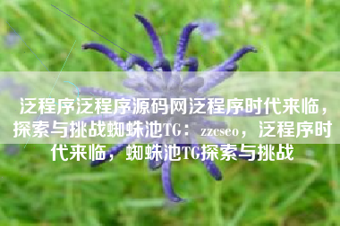 泛程序泛程序源码网泛程序时代来临，探索与挑战蜘蛛池TG：zzcseo，泛程序时代来临，蜘蛛池TG探索与挑战