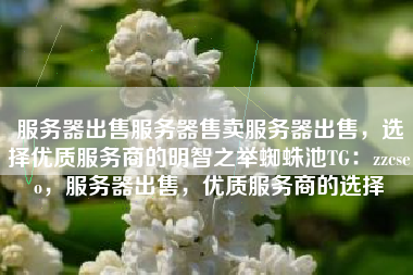 服务器出售服务器售卖服务器出售,选择优质服务商的明智之举蜘蛛池TG:zzcseo,服务器出售,优质服务商的选择 服务器出售服务器售卖服务器出售,选择优质服务商的明智之举蜘蛛池TG:zzcseo,服务器出售,优质服务商的选择