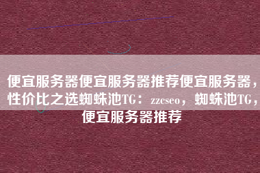 便宜服务器便宜服务器推荐便宜服务器，性价比之选蜘蛛池TG：zzcseo，蜘蛛池TG，便宜服务器推荐