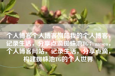 个人博客个人博客网站我的个人博客，记录生活，分享点滴蜘蛛池TG：zzcseo，个人博客网站，记录生活，分享点滴，构建蜘蛛池TG的个人世界