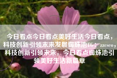 今日看点今日看点美好生活今日看点，科技创新引领未来发展蜘蛛池TG：zzcseo，科技创新引领未来，今日看点蜘蛛池引领美好生活新篇章