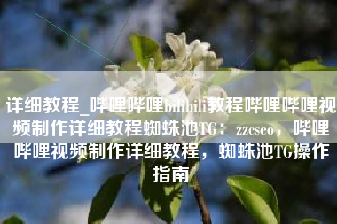 详细教程_哔哩哔哩bilibili教程哔哩哔哩视频制作详细教程蜘蛛池TG:zzcseo,哔哩哔哩视频制作详细教程,蜘蛛池TG操作指南 详细教程_哔哩哔哩bilibili教程哔哩哔哩视频制作详细教程蜘蛛池TG:zzcseo,哔哩哔哩视频制作详细教程,蜘蛛池TG操作指南
