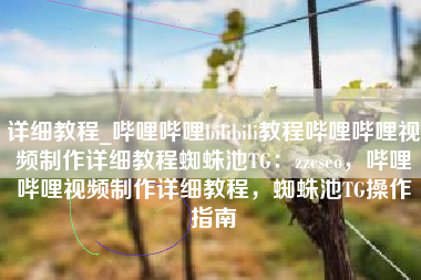 详细教程_哔哩哔哩bilibili教程哔哩哔哩视频制作详细教程蜘蛛池TG:zzcseo,哔哩哔哩视频制作详细教程,蜘蛛池TG操作指南 详细教程_哔哩哔哩bilibili教程哔哩哔哩视频制作详细教程蜘蛛池TG:zzcseo,哔哩哔哩视频制作详细教程,蜘蛛池TG操作指南