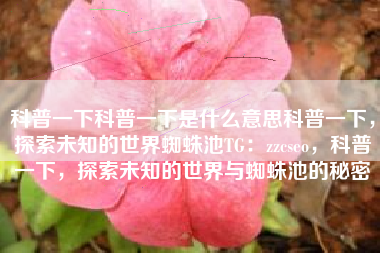 科普一下科普一下是什么意思科普一下,探索未知的世界蜘蛛池TG:zzcseo,科普一下,探索未知的世界与蜘蛛池的秘密 科普一下科普一下是什么意思科普一下,探索未知的世界蜘蛛池TG:zzcseo,科普一下,探索未知的世界与蜘蛛池的秘密