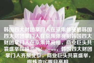 韩国四大财团掌门人在京集体亮相韩国四大财团掌门人在京集体亮相韩国四大财团掌门人在京集体亮相，商业巨头共襄盛举蜘蛛池TG：zzcseo，韩国四大财团掌门人齐聚北京，商业巨头共襄盛举，蜘蛛池TG瞩目亮相
