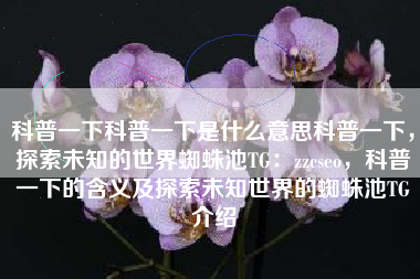 科普一下科普一下是什么意思科普一下，探索未知的世界蜘蛛池TG：zzcseo，科普一下的含义及探索未知世界的蜘蛛池TG介绍