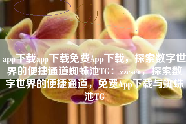 app下载app下载免费App下载，探索数字世界的便捷通道蜘蛛池TG：zzcseo，探索数字世界的便捷通道，免费App下载与蜘蛛池TG