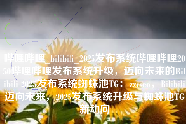 哔哩哔哩_bilibili_2025发布系统哔哩哔哩2050哔哩哔哩发布系统升级，迈向未来的Bilibili 2025发布系统蜘蛛池TG：zzcseo，Bilibili迈向未来，2025发布系统升级与蜘蛛池TG新动向