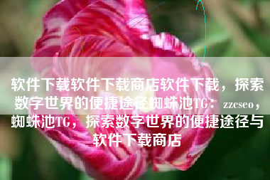 软件下载软件下载商店软件下载，探索数字世界的便捷途径蜘蛛池TG：zzcseo，蜘蛛池TG，探索数字世界的便捷途径与软件下载商店