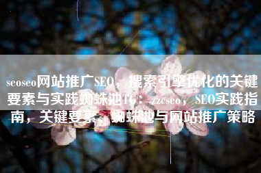 seoseo网站推广SEO，搜索引擎优化的关键要素与实践蜘蛛池TG：zzcseo，SEO实践指南，关键要素、蜘蛛池与网站推广策略