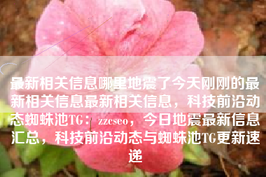 最新相关信息哪里地震了今天刚刚的最新相关信息最新相关信息，科技前沿动态蜘蛛池TG：zzcseo，今日地震最新信息汇总，科技前沿动态与蜘蛛池TG更新速递