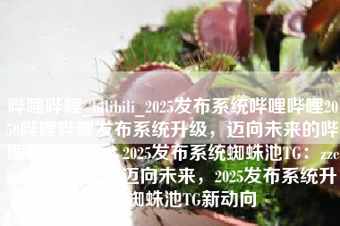 哔哩哔哩_bilibili_2025发布系统哔哩哔哩2050哔哩哔哩发布系统升级，迈向未来的哔哩哔哩_Bilibili 2025发布系统蜘蛛池TG：zzcseo，哔哩哔哩迈向未来，2025发布系统升级与蜘蛛池TG新动向