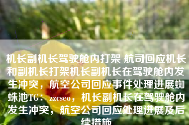 机长副机长驾驶舱内打架 航司回应机长和副机长打架机长副机长在驾驶舱内发生冲突,航空公司回应事件处理进展蜘蛛池TG:zzcseo,机长副机长在驾驶舱内发生冲突,航空公司回应处理进展及后续措施 机长副机长驾驶舱内打架 航司回应机长和副机长打架机长副机长在驾驶舱内发生冲突,航空公司回应事件处理进展蜘蛛池TG:zzcseo,机长副机长在驾驶舱内发生冲突,航空公司回应处理进展及后续措施