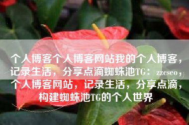 个人博客个人博客网站我的个人博客，记录生活，分享点滴蜘蛛池TG：zzcseo，个人博客网站，记录生活，分享点滴，构建蜘蛛池TG的个人世界