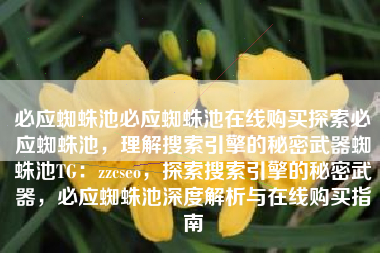 必应蜘蛛池必应蜘蛛池在线购买探索必应蜘蛛池，理解搜索引擎的秘密武器蜘蛛池TG：zzcseo，探索搜索引擎的秘密武器，必应蜘蛛池深度解析与在线购买指南