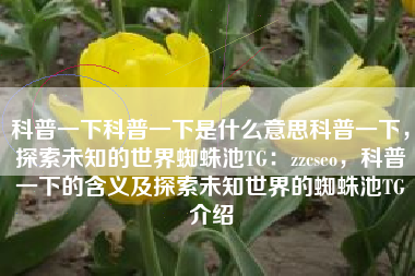科普一下科普一下是什么意思科普一下，探索未知的世界蜘蛛池TG：zzcseo，科普一下的含义及探索未知世界的蜘蛛池TG介绍