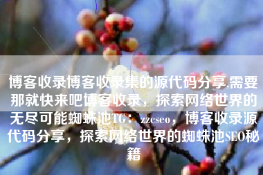 博客收录集，探索网络世界的无限可能与资源共享