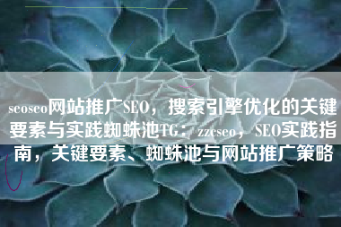 seoseo网站推广SEO,搜索引擎优化的关键要素与实践蜘蛛池TG:zzcseo,SEO实践指南,关键要素、蜘蛛池与网站推广策略 seoseo网站推广SEO,搜索引擎优化的关键要素与实践蜘蛛池TG:zzcseo,SEO实践指南,关键要素、蜘蛛池与网站推广策略