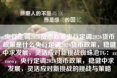 央行定调2026货币政策央行定调2026货币政策是什么央行定调2026货币政策，稳健中求发展，灵活应对新挑战蜘蛛池TG：zzcseo，央行定调2026货币政策，稳健中求发展，灵活应对新挑战的挑战与策略