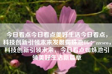 今日看点今日看点美好生活今日看点，科技创新引领未来发展蜘蛛池TG：zzcseo，科技创新引领未来，今日看点蜘蛛池引领美好生活新篇章
