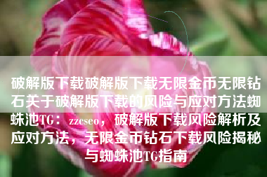 破解版下载破解版下载无限金币无限钻石关于破解版下载的风险与应对方法蜘蛛池TG：zzcseo，破解版下载风险解析及应对方法，无限金币钻石下载风险揭秘与蜘蛛池TG指南