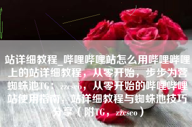 站详细教程_哔哩哔哩站怎么用哔哩哔哩上的站详细教程，从零开始，步步为营蜘蛛池TG：zzcseo，从零开始的哔哩哔哩站使用指南，站详细教程与蜘蛛池技巧分享（附TG，zzcseo）