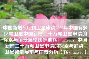 中国新增20万颗卫星申请2020年中国有多少颗卫星中国新增二十万颗卫星申请的探索与前景展望蜘蛛池TG:zzcseo,中国新增二十万颗卫星申请的探索与趋势,卫星数量展望与前景分析(TG,zzcseo) 中国新增20万颗卫星申请2020年中国有多少颗卫星中国新增二十万颗卫星申请的探索与前景展望蜘蛛池TG:zzcseo,中国新增二十万颗卫星申请的探索与趋势,卫星数量展望与前景分析(TG,zzcseo)
