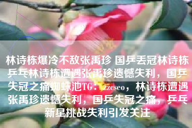 林诗栋爆冷不敌张禹珍 国乒丢冠林诗栋乒乓林诗栋遭遇张禹珍遗憾失利，国乒失冠之痛蜘蛛池TG：zzcseo，林诗栋遭遇张禹珍遗憾失利，国乒失冠之痛，乒乓新星挑战失利引发关注