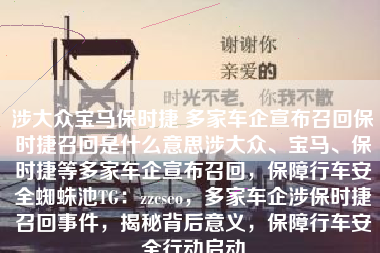 涉大众宝马保时捷 多家车企宣布召回保时捷召回是什么意思涉大众、宝马、保时捷等多家车企宣布召回，保障行车安全蜘蛛池TG：zzcseo，多家车企涉保时捷召回事件，揭秘背后意义，保障行车安全行动启动