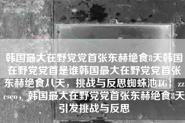 韩国最大在野党党首张东赫绝食8天韩国在野党党首是谁韩国最大在野党党首张东赫绝食八天，挑战与反思蜘蛛池TG：zzcseo，韩国最大在野党党首张东赫绝食8天引发挑战与反思