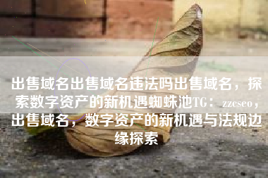 出售域名出售域名违法吗出售域名，探索数字资产的新机遇蜘蛛池TG：zzcseo，出售域名，数字资产的新机遇与法规边缘探索