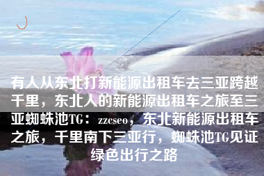 有人从东北打新能源出租车去三亚跨越千里，东北人的新能源出租车之旅至三亚蜘蛛池TG：zzcseo，东北新能源出租车之旅，千里南下三亚行，蜘蛛池TG见证绿色出行之路