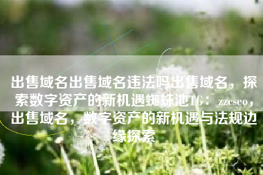 出售域名出售域名违法吗出售域名，探索数字资产的新机遇蜘蛛池TG：zzcseo，出售域名，数字资产的新机遇与法规边缘探索