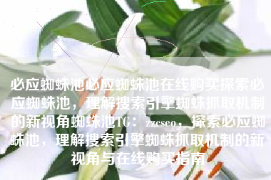 必应蜘蛛池必应蜘蛛池在线购买探索必应蜘蛛池，理解搜索引擎蜘蛛抓取机制的新视角蜘蛛池TG：zzcseo，探索必应蜘蛛池，理解搜索引擎蜘蛛抓取机制的新视角与在线购买指南