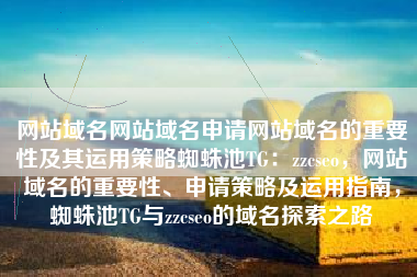 网站域名网站域名申请网站域名的重要性及其运用策略蜘蛛池TG：zzcseo，网站域名的重要性、申请策略及运用指南，蜘蛛池TG与zzcseo的域名探索之路