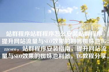 站群程序站群程序怎么安装站群程序，提升网站流量与SEO效果的利器蜘蛛池TG：zzcseo，站群程序安装指南，提升网站流量与SEO效果的蜘蛛池利器，TG教程分享。