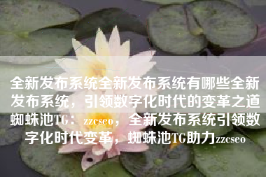 全新发布系统全新发布系统有哪些全新发布系统，引领数字化时代的变革之道蜘蛛池TG：zzcseo，全新发布系统引领数字化时代变革，蜘蛛池TG助力zzcseo