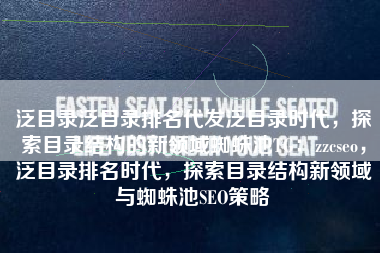 泛目录泛目录排名代发泛目录时代，探索目录结构的新领域蜘蛛池TG：zzcseo，泛目录排名时代，探索目录结构新领域与蜘蛛池SEO策略